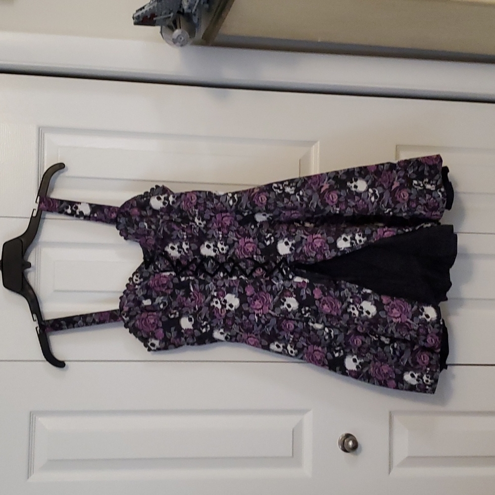 Skull and Purple Rose Corest Dress